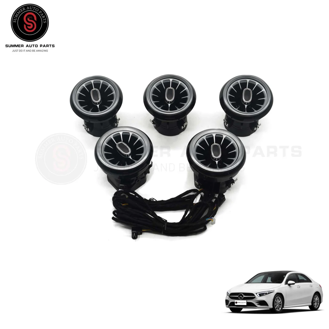 64 Color Auto Air Conditioning System Turbine Vents Ambient Light For Mercedes-Benz A