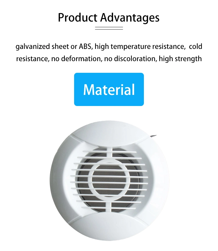 HVAC Ceiling Plastic Round Adjustable Air Vents Air Conditioning Vent Covers Ceiling Air Register Round Vent