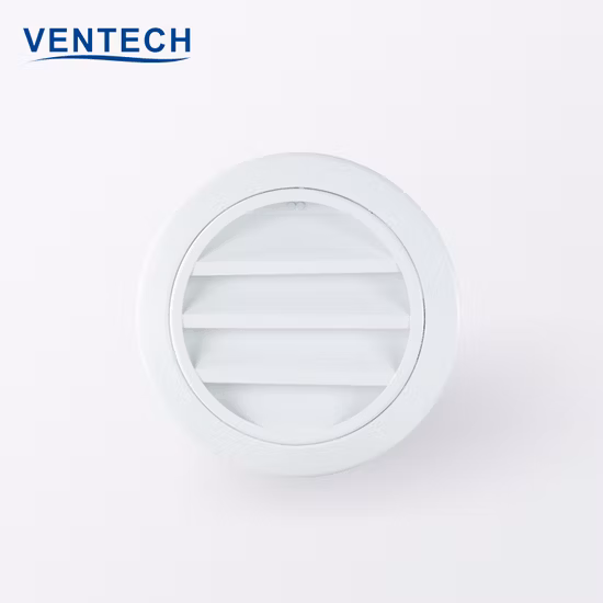 Saída de Ventilação Grelhas de Respiro Grelhas de Ventilação de Teto Louver Ajustável em PVC Saída de Ar Retorno com Luz