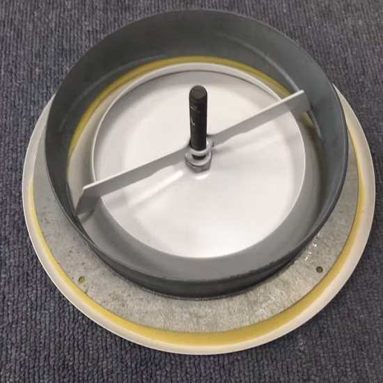 Válvula de disco de metal de exaustão de ar do sistema HVAC saídas de ar redondas