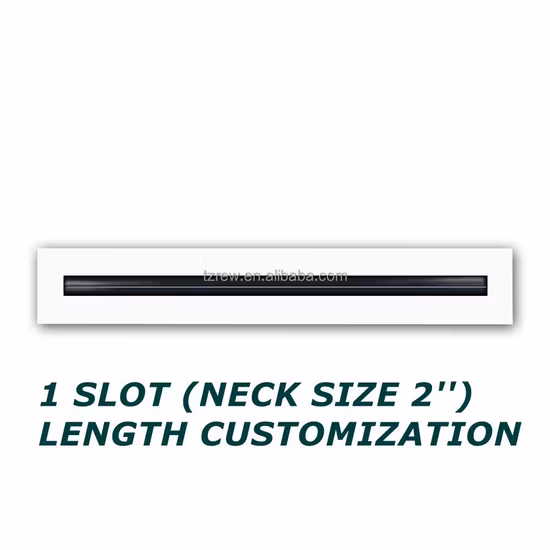 PVC HVAC Ar Condicionado Barra Registrar Ventilação de Teto Barra Linear Grelha de Saídas de Ar para Teto