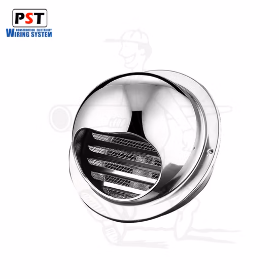 Preço de fabricante da China OEM Ventilação montada na parede à prova d'água Aço inoxidável 304 Retorno Saída de ar condicionado Exaustão Redonda Bull Nariz Air Vent Hood