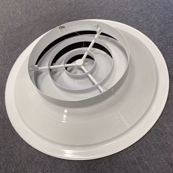 Sistemas HVAC Ar de Exaustão Círculo de Alumínio Ventilação de teto Difusor de Ar Redondo