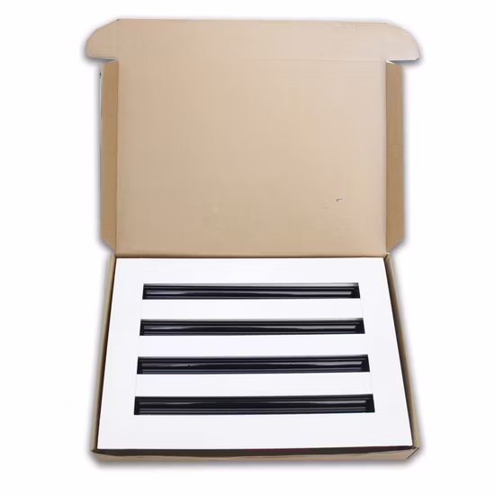 Tampas de ar condicionado de ferro estampado marrom moderno para calefação ajustável na parede Registro de piso saída de ar